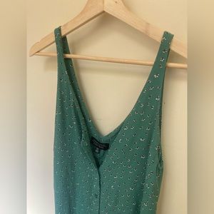 Other Stories Green Floral Mini Dress